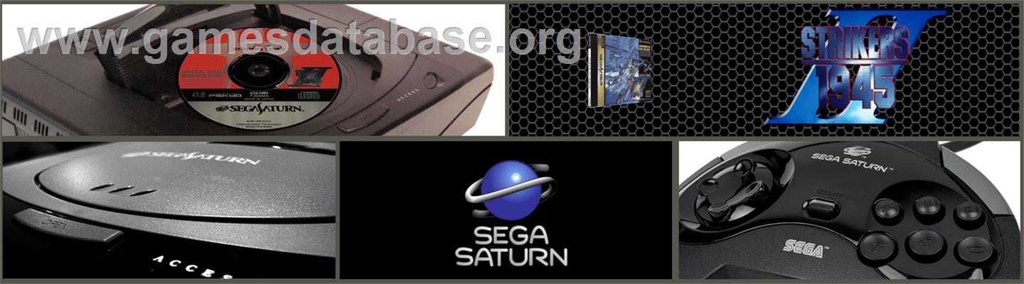 Strikers 1945 2 - Sega Saturn - Artwork - Marquee