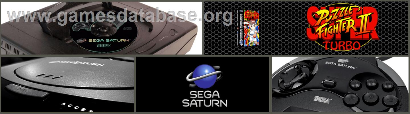 Super Puzzle Fighter II Turbo - Sega Saturn - Artwork - Marquee