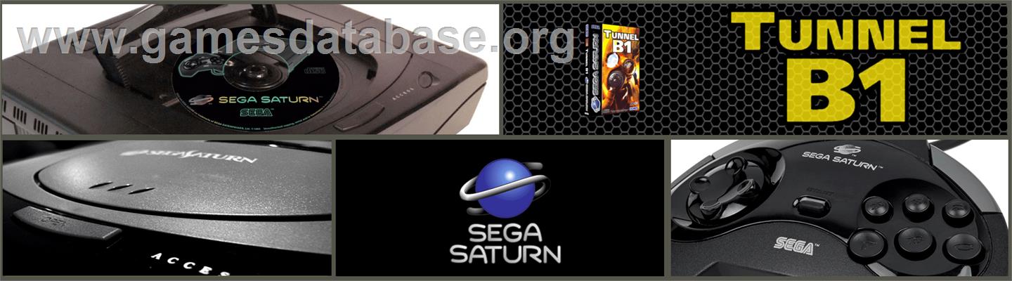 Tunnel B1 - Sega Saturn - Artwork - Marquee