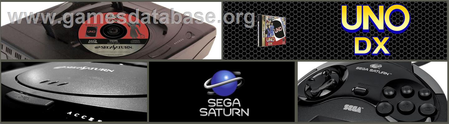 Uno DX - Sega Saturn - Artwork - Marquee