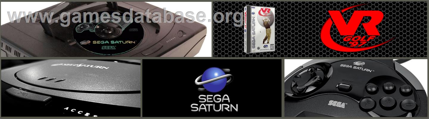VR Golf '97 - Sega Saturn - Artwork - Marquee