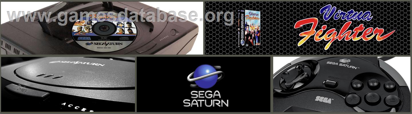 Virtua Fighter - Sega Saturn - Artwork - Marquee
