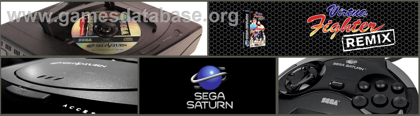 Virtua Fighter Remix - Sega Saturn - Artwork - Marquee