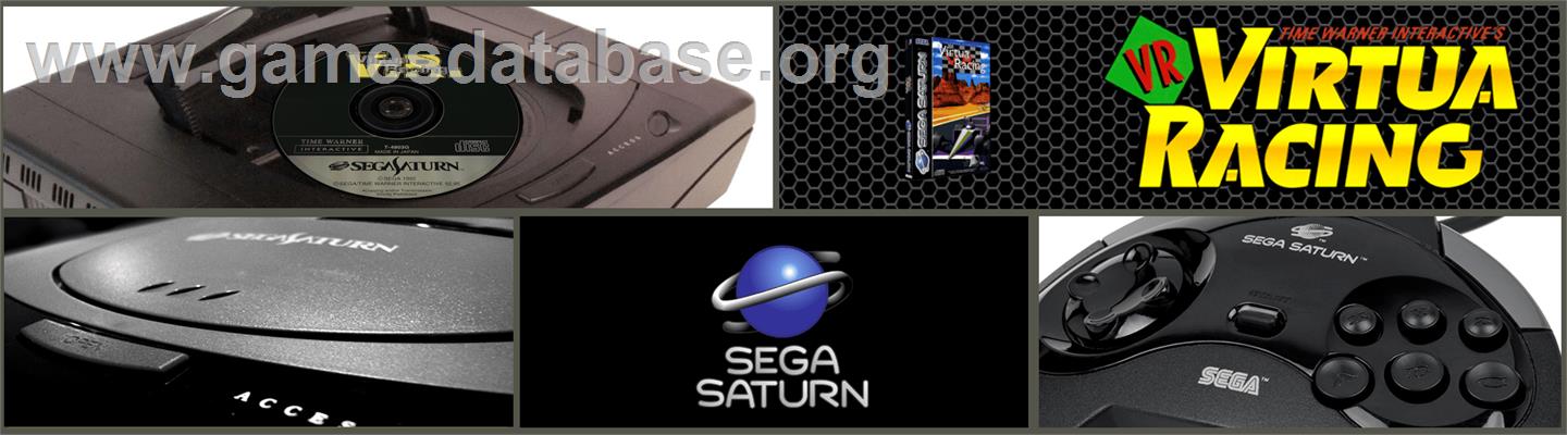 Virtua Racing - Sega Saturn - Artwork - Marquee