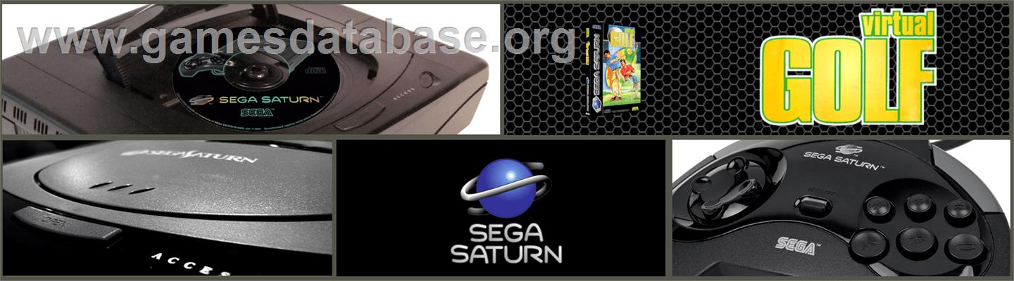 Virtual Golf - Sega Saturn - Artwork - Marquee