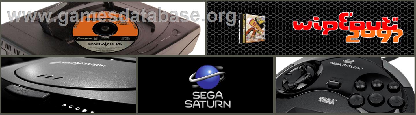 Wipeout XL - Sega Saturn - Artwork - Marquee
