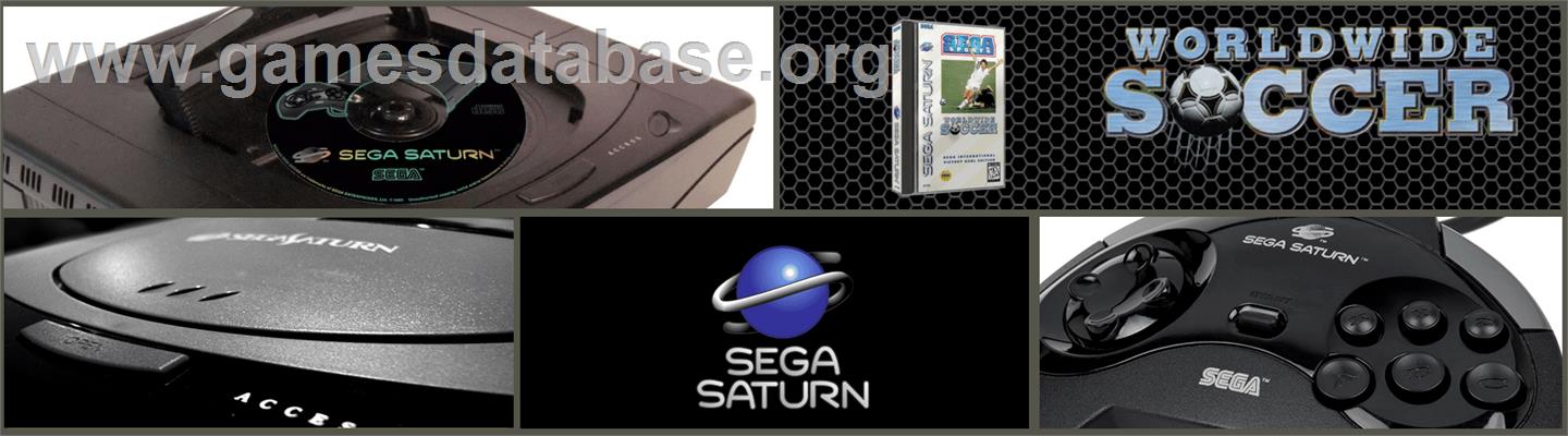 Worldwide Soccer: Sega International Victory Goal Edition - Sega Saturn - Artwork - Marquee
