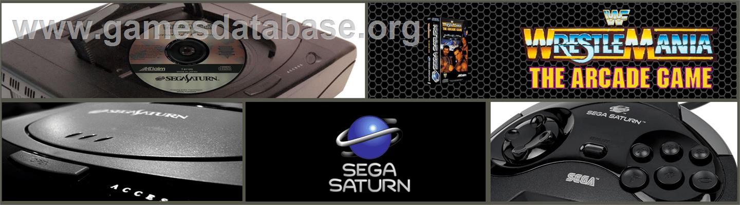 Wwf Wrestlemania - The Arcade Game - Sega Saturn - Artwork - Marquee