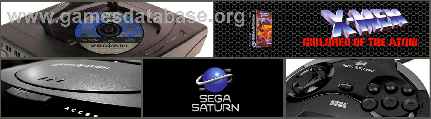 X-Men: Children of the Atom - Sega Saturn - Artwork - Marquee
