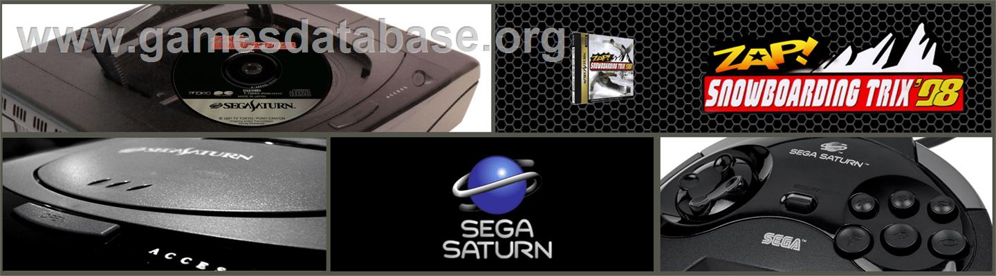Zap! Snowboarding Trix '98 - Sega Saturn - Artwork - Marquee