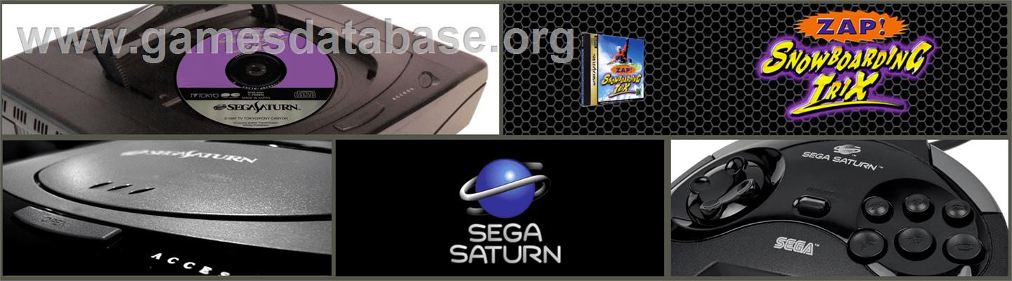 Zap Snowboarding Trix - Sega Saturn - Artwork - Marquee