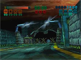 In game image of 3D Mission Shooting: Finalist on the Sega Saturn.