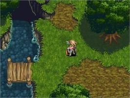 In game image of Albert Odyssey Gaiden - Legend of Eldean on the Sega Saturn.