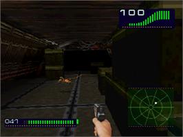 In game image of Alien Trilogy on the Sega Saturn.