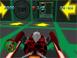 In game image of Assault Rigs on the Sega Saturn.