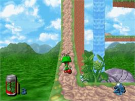 In game image of Bug on the Sega Saturn.