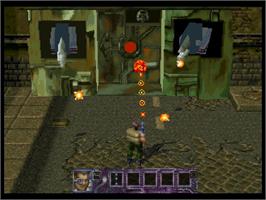 In game image of Contra - Legacy of War on the Sega Saturn.