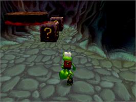 In game image of Croc: Legend of the Gobbos on the Sega Saturn.
