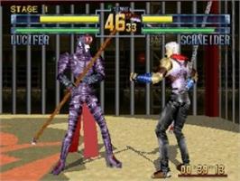 In game image of D-Xhird on the Sega Saturn.