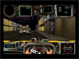 In game image of Death Throttle - Kakuzetsu Toshi Kara no Dasshutsu on the Sega Saturn.