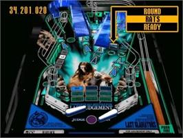 In game image of Digital Pinball - Last Gladiators Ver. 9.7 on the Sega Saturn.