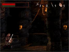 In game image of DragonHeart: Fire & Steel on the Sega Saturn.