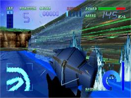 In game image of Gran Chaser on the Sega Saturn.