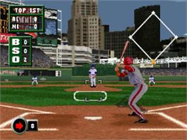 In game image of Grand Slam on the Sega Saturn.