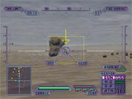 In game image of Gungriffon II on the Sega Saturn.