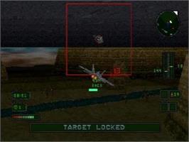 In game image of Independence Day on the Sega Saturn.