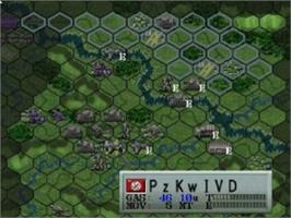 In game image of Iron Storm on the Sega Saturn.