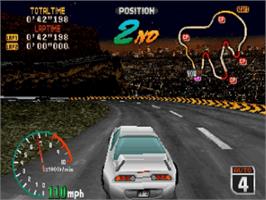 In game image of King the Spirits on the Sega Saturn.
