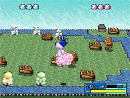 In game image of Kumitate Battle Kuttu Ketto on the Sega Saturn.