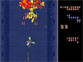 In game image of Kyuukyoku Tiger 2 Plus on the Sega Saturn.