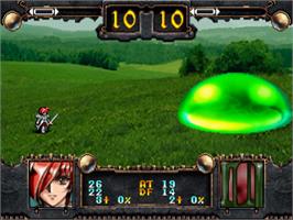 In game image of Langrisser 5: The End of Legend on the Sega Saturn.