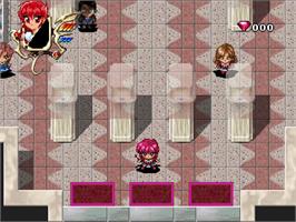 In game image of Magic Knight Rayearth on the Sega Saturn.
