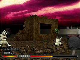 In game image of Mechanical Violator Hakaider - Last Judgement on the Sega Saturn.