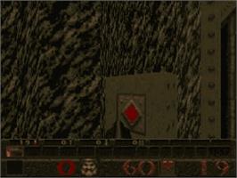 In game image of Quake on the Sega Saturn.