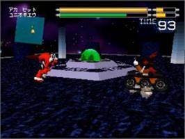 In game image of Robo Pit on the Sega Saturn.