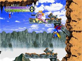 In game image of Silhouette Mirage on the Sega Saturn.