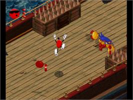 In game image of Spot Goes to Hollywood on the Sega Saturn.