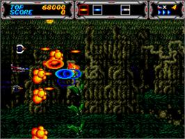 In game image of Thunder Force: Gold Pack 1 on the Sega Saturn.