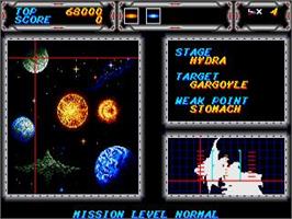 In game image of Thunder Force Gold Pack 1 on the Sega Saturn.