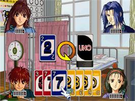 In game image of Uno DX on the Sega Saturn.