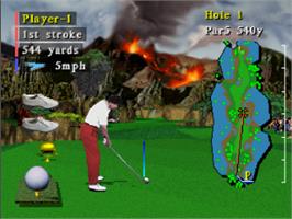 In game image of Valora Valley Golf on the Sega Saturn.