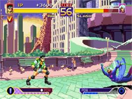 In game image of Waku Waku 7 on the Sega Saturn.