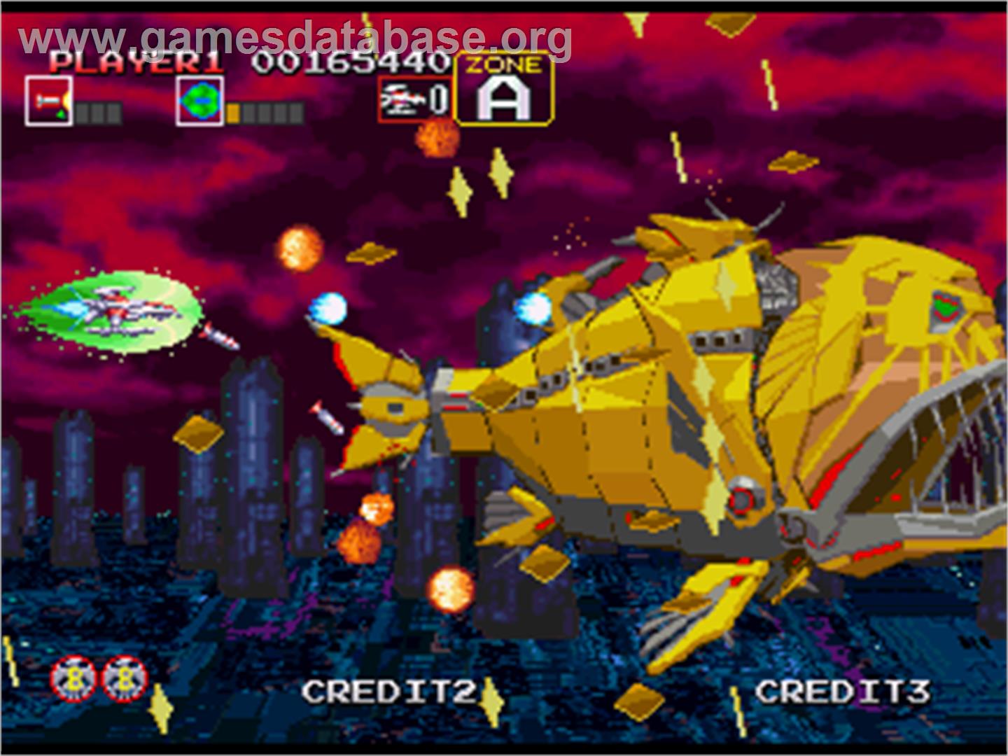 Darius Gaiden - Silver Hawk - Sega Saturn - Artwork - In Game