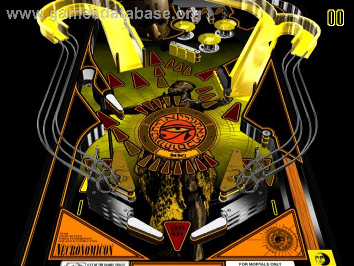 Digital Pinball - Necronomicon - Sega Saturn - Artwork - In Game