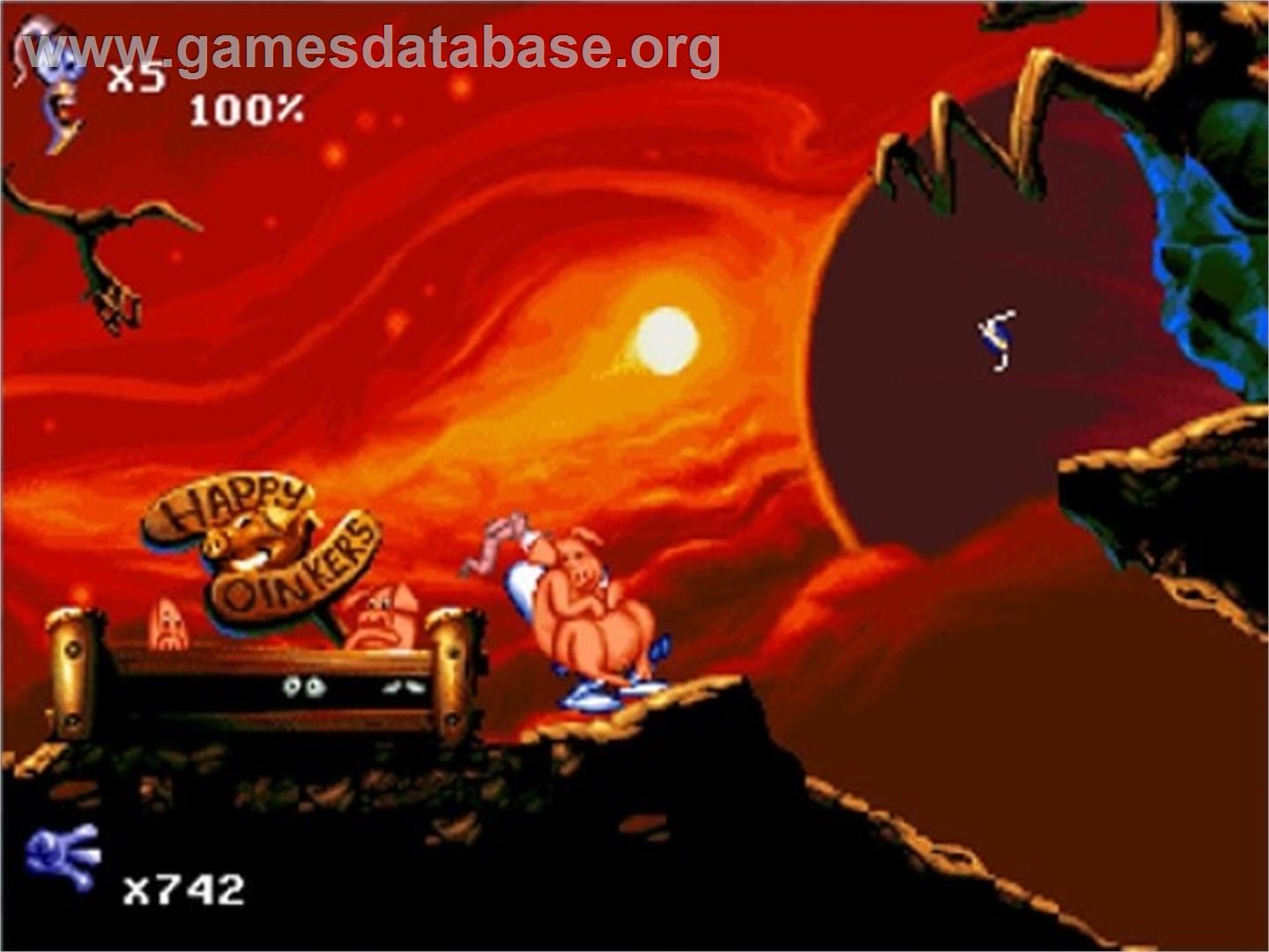 Earthworm Jim 2 - Sega Saturn - Artwork - In Game
