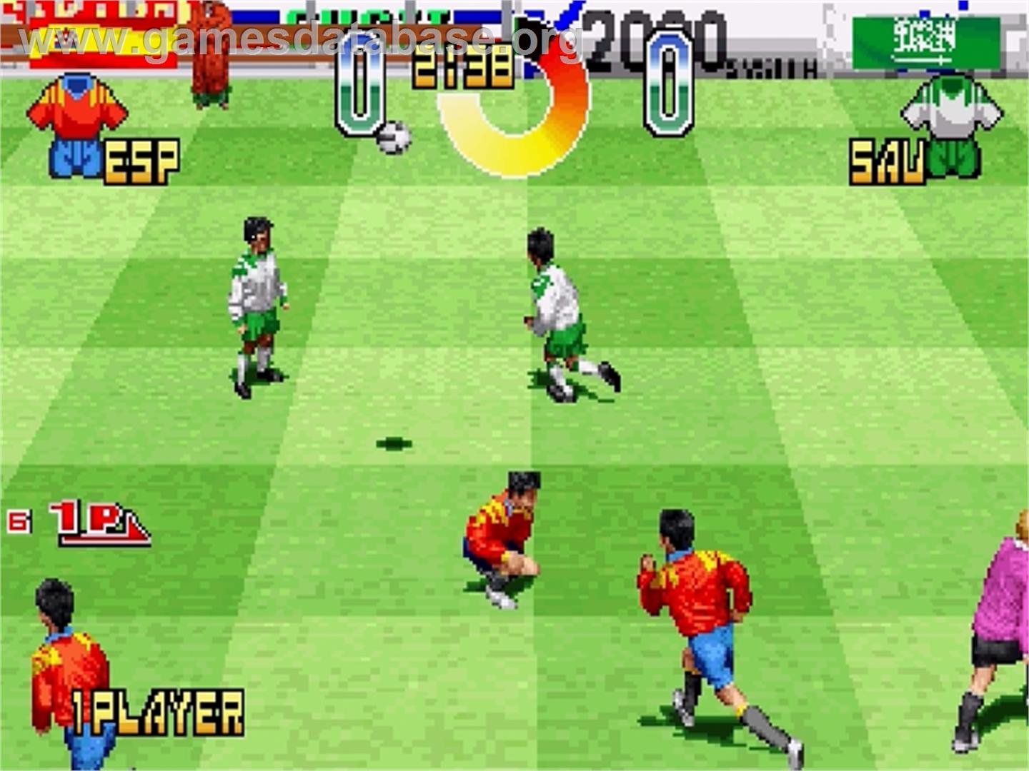 Hat Trick Hero S - Sega Saturn - Artwork - In Game